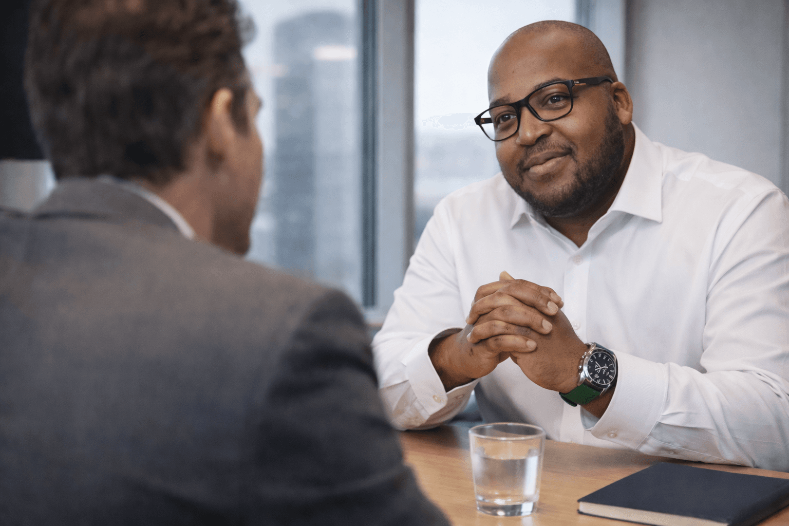 Mark Chivere in an executive coaching session